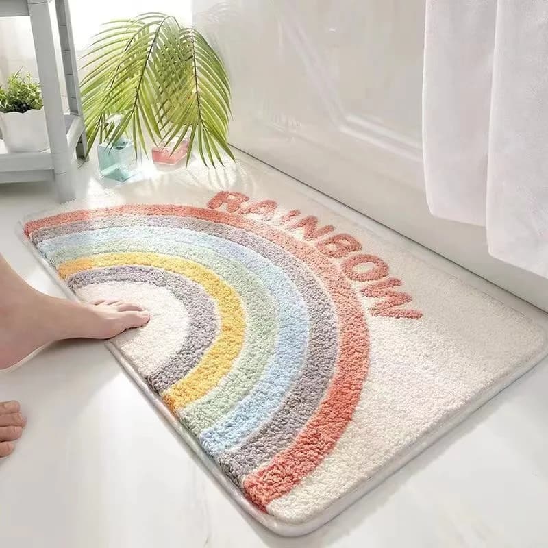 Tappetino per cartoni animati, bagno, assorbimento d'acqua, WC domestico, porta, bagno, tappetino per ingresso antiscivolo, tappeto per camera da letto