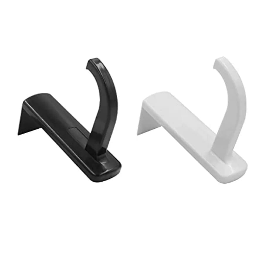 2 Pack Headphone Stand Hook Headset Holder Hanger Stick-on Support for Computer Over Ear Earphone PC Monitor Screen Edge Desk T