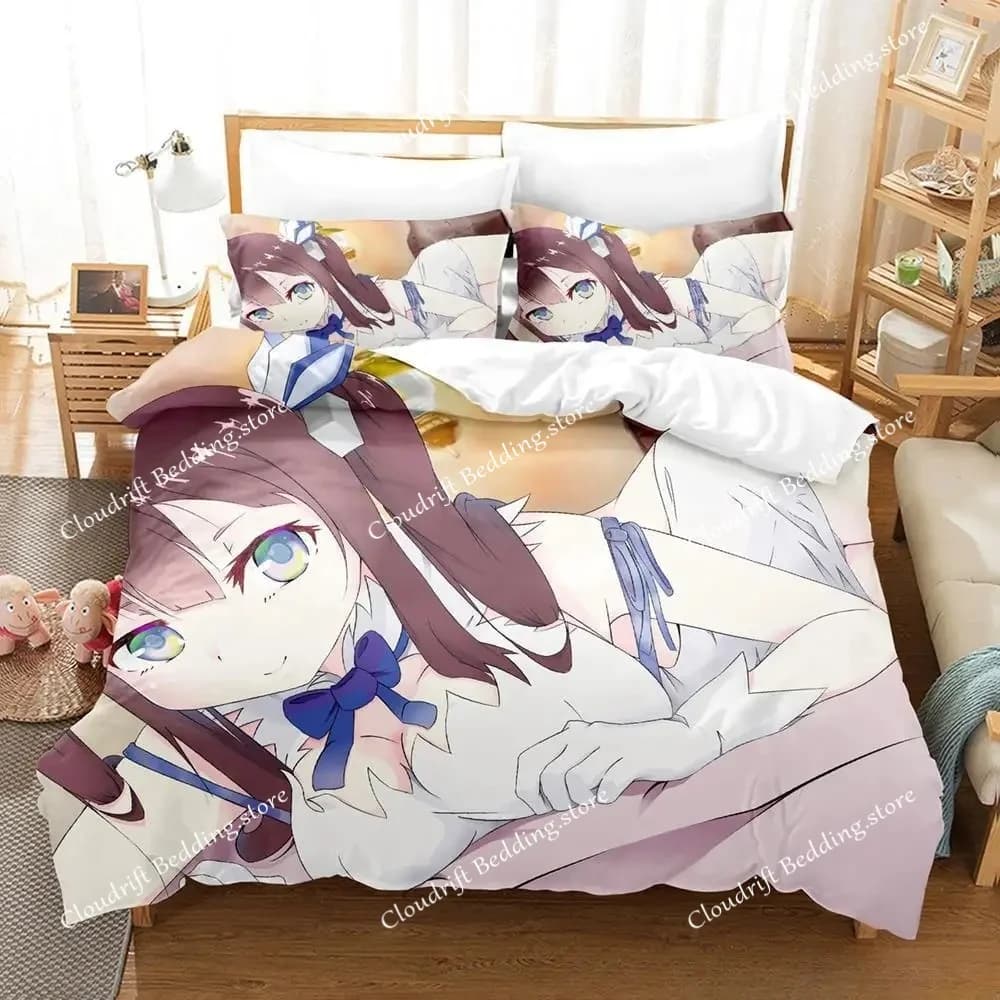 New Is It Wrong To Try To Pick Up Girls In A Dungeon IV Part Bedding Set Anime three-piece Set Adult Kid Bedroom Duvetcover Sets
