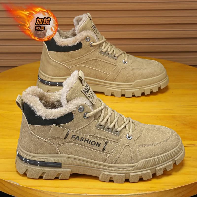 Men's Boots Winter High Gymnastics Shoes Boots with non-slip plateaus Hot snow boots for men 2025 New men's winter shoes cotton