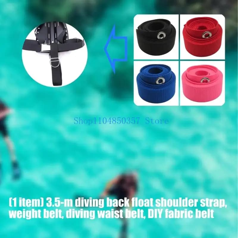 5asd Diving Cintura Pesi Cintura Tessitura Sostituzione 3.5m Diving Cintura Pesi Piastra Posteriore Attrezzi