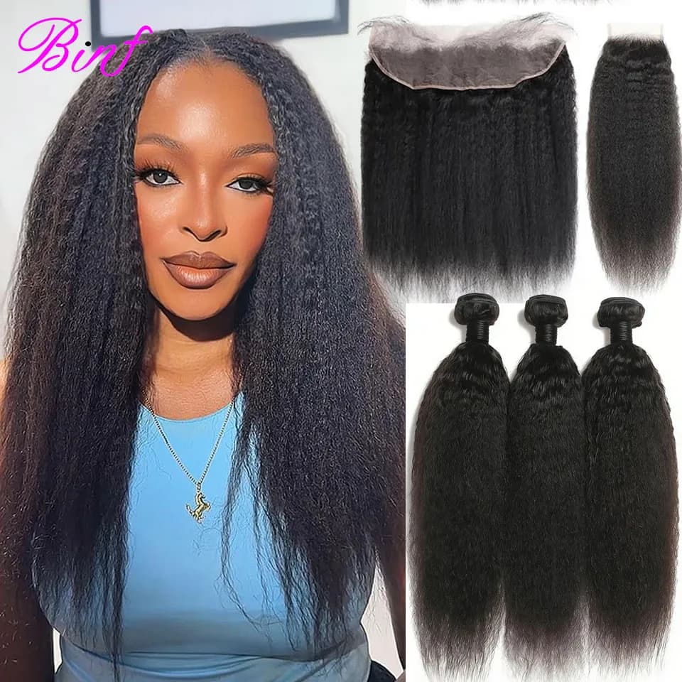 Straight and curly human hair extensions with HD closure, raw human hair bundle with HD closure, deep curly hair extension with front