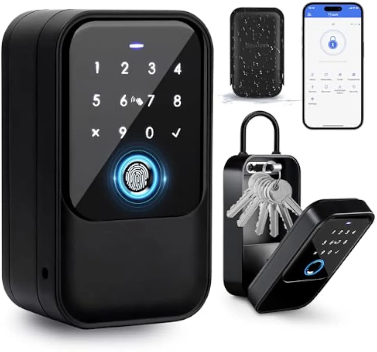 TTlock Smartkey Lock Box Chiave domestica Scatola Smartlock wireless Scatola chiave elettronica App Codice digitale Lucchetto di sicurezza chiave Bluetooth per host