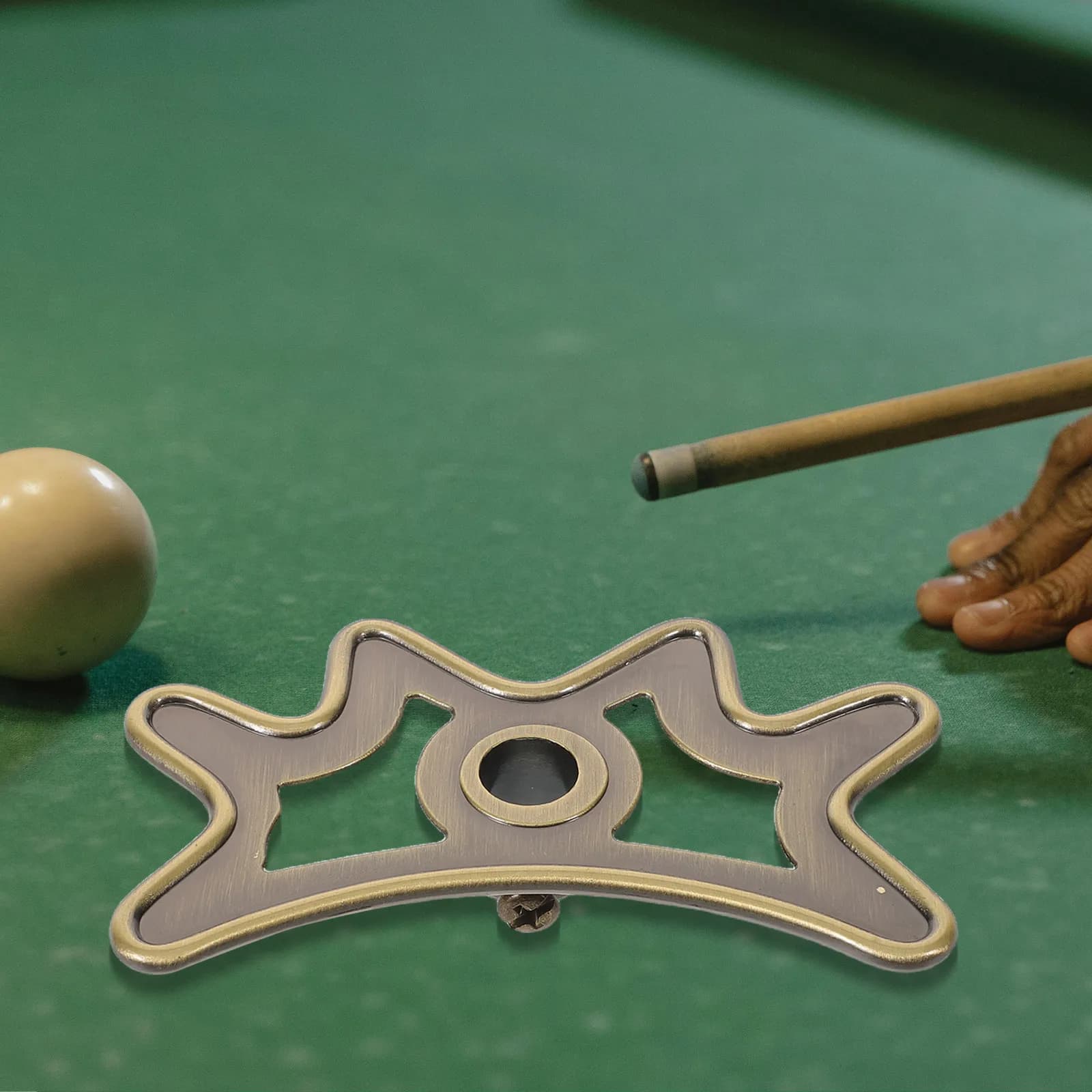 Supporto Ergonomico Portatile in Metallo per Stecca da Biliardo, per Competizioni e Pratica Domestica