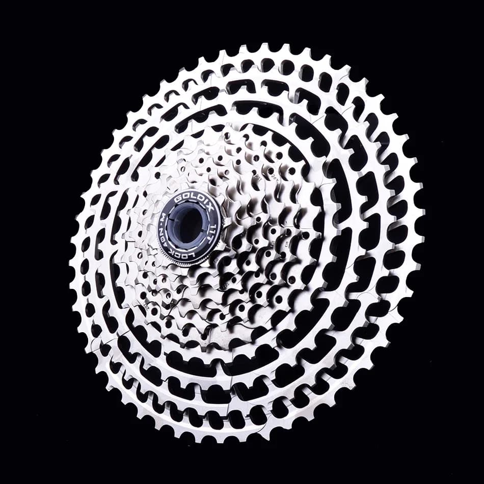 GOLDIX 10/11/12S Cassetta MTB 46-52T CNC Ultra Leggero HG Ruota Libera per Shimano Deore/SLX/XT SRAM Trasmissione