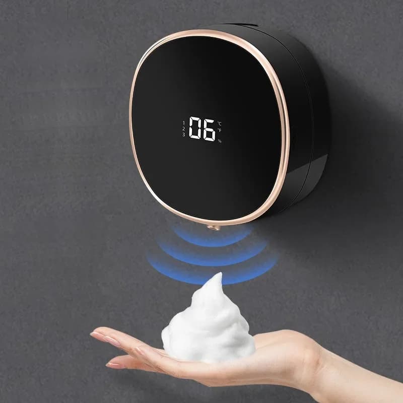 Dispenser di Sapone Intelligente con Sensore di Movimento Senza Contatto, Dispositivo per Lavaggio Mani da 280ml, Dispenser di Sapone Liquido da Parete
