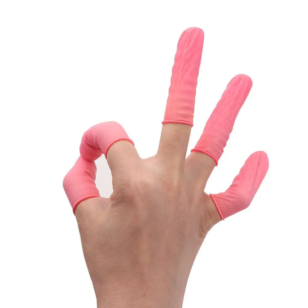 100/300PCS Anti-static Disposable Latex Fingertips Protector Gloves Rubber Gloves Finger Cots Finger Cover