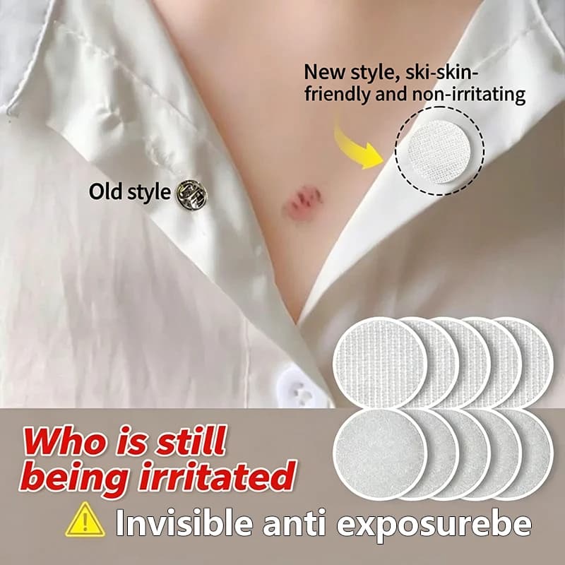 Self-Adhesive Anti-Exposure Velcro Dots, Invisible No-Sew Fasteners For Shirts & DIY Crafts, Fixed Sticker Hook And Loop Tape