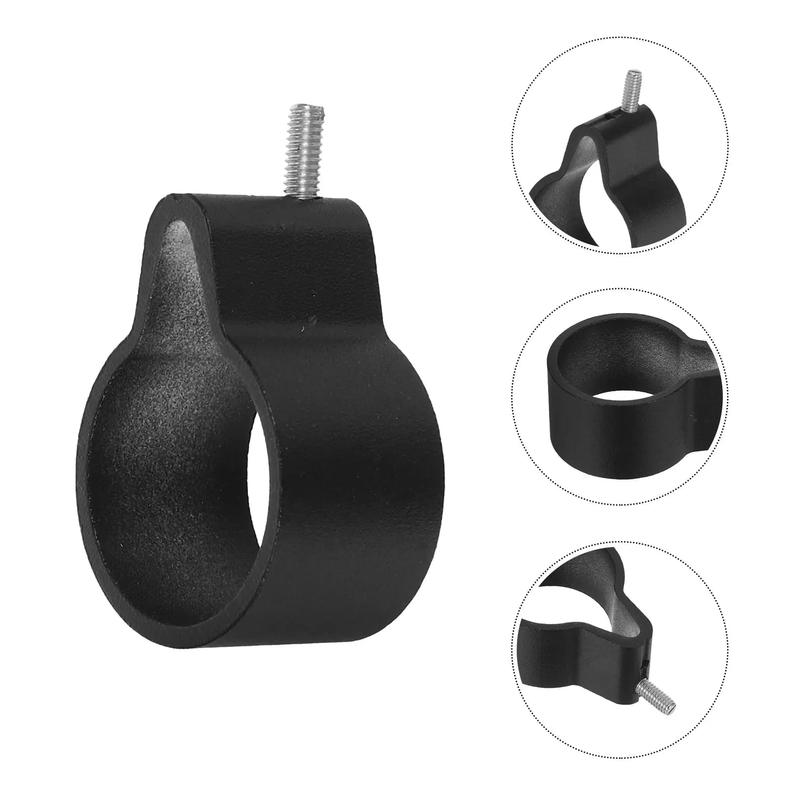 2Pcs Hand Crank Hanger Bracket Clothes Drying Rod Mounting Bracket Closet Balcony Stainless Steel Pipe Support Heavy Duty Wall