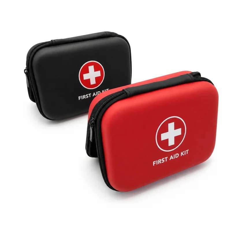 Kit di Pronto Soccorso Portatile, Borsa Vuota per Medicinali, Piccola Custodia in PU EVA per Casa, Viaggi, Campeggio e Attrezzatura di Sopravvivenza