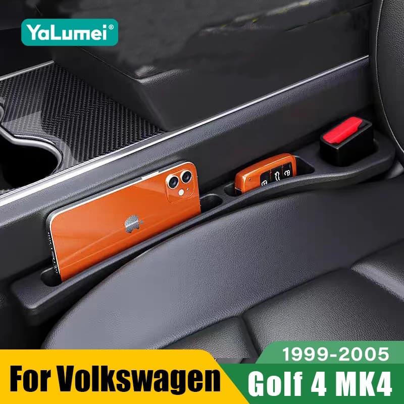 For Volkswagen VW Golf 4 MK4 1999 2000 2001 2002 2004 2PCS Universal car seat Leak-proof strips Gap Side filler