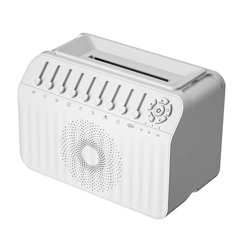 Altoparlante Bluetooth AA87 con Rumore Bianco, Ausilio per il Sonno, Luce Notturna, Diffusore e Umidificatore, Combinazione Libera di 8 Gruppi di Suoni Naturali