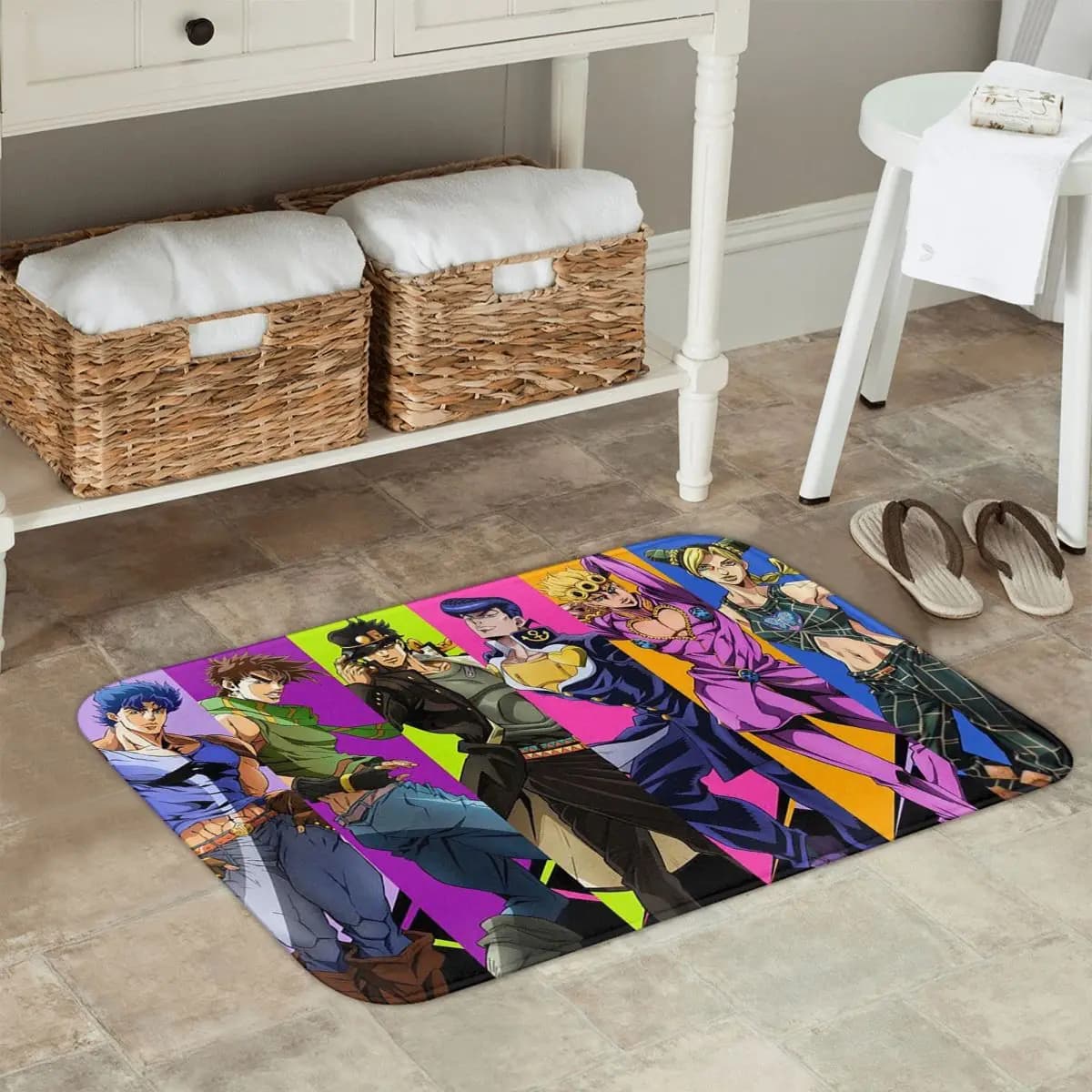 Anime JoJo Bizarre Adventure Zerbino antiscivolo Tappetino Tappeto per ingresso cucina Casa Bagno Soggiorno Tappetini