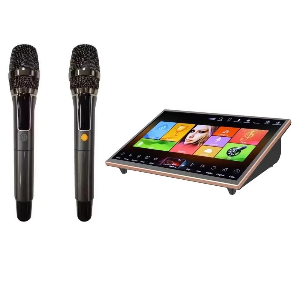 Latest 19 Inch 5in1 Professional Portable Karaoke Machine Dual System Touch Screen HD Output Durable Player Music Player