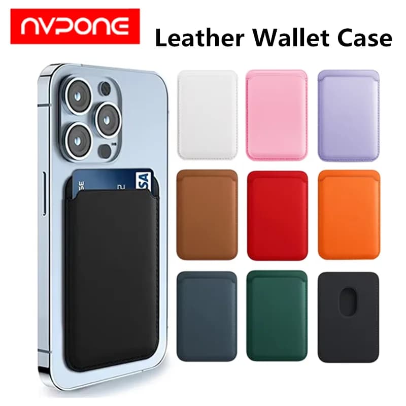 Mobile phone Leather Wallet Case For iPhone 14 13 12 Card Holder with 15 Pro Max MagSafe Magnet Wallet Leather Compatible