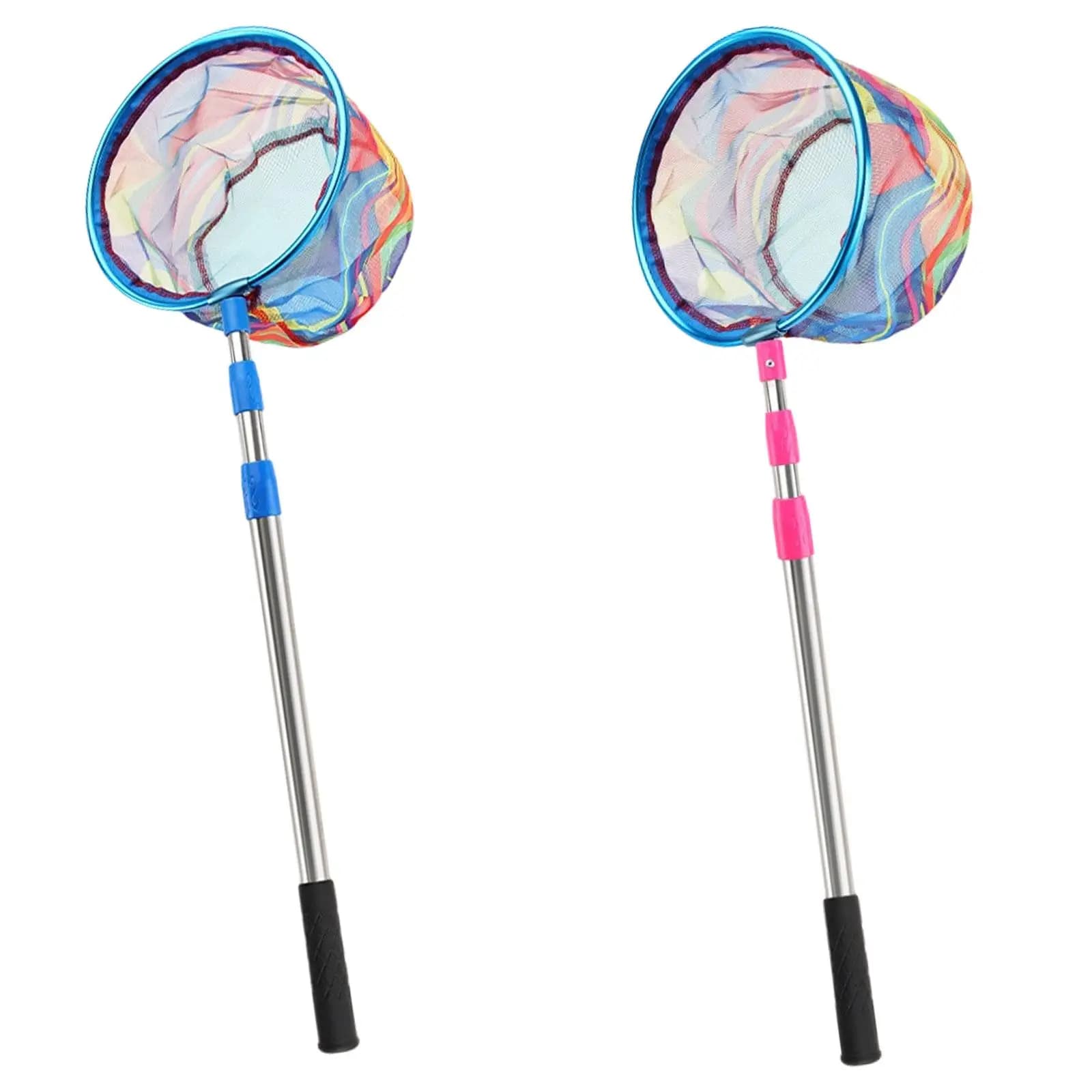 Rete da pesca telescopica per bambini, facile da usare per catturare e rilasciare, versatile e leggera, con manico retrattile per catturare coccinelle