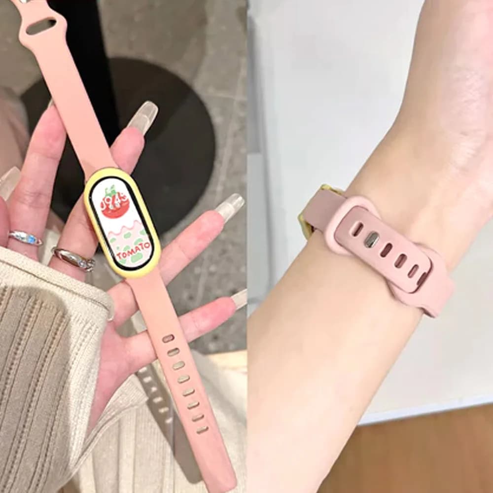 2 pezzi cinturino per Xiaomi Mi Band 10 9 8 accessori NFC braccialetto sportivo in silicone cinturino Smartwatch pulseira correa Mi Band 8 9
