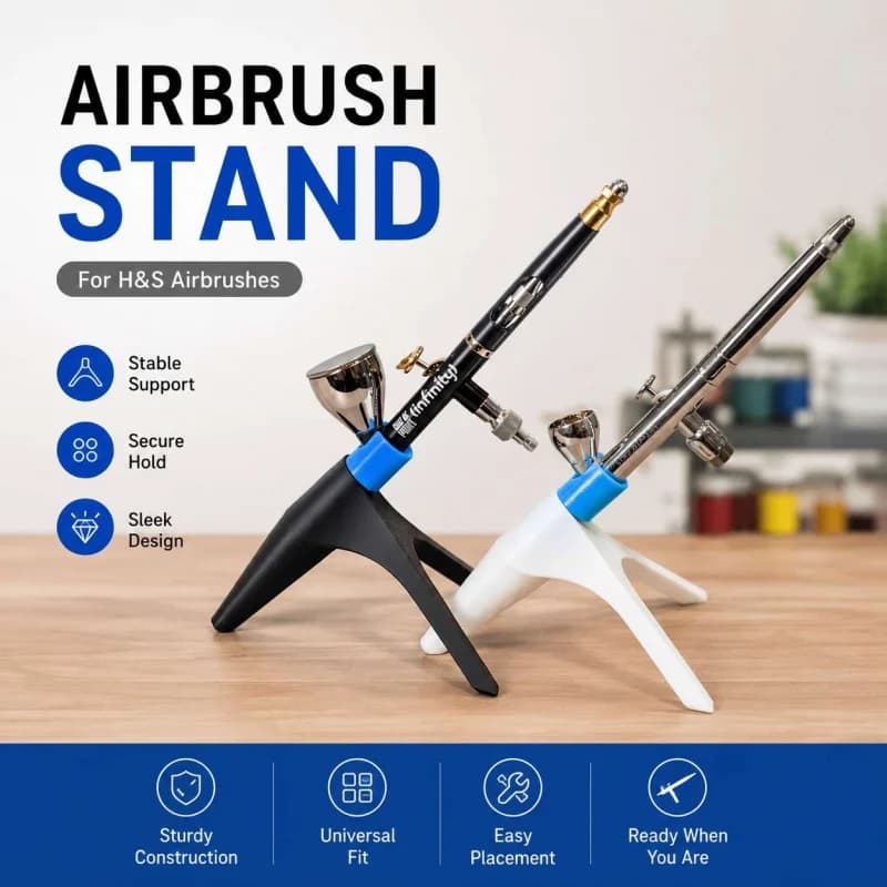 Airbrush Holder Stand Tripod Display Rack for Hobby and Model Painting Tools
