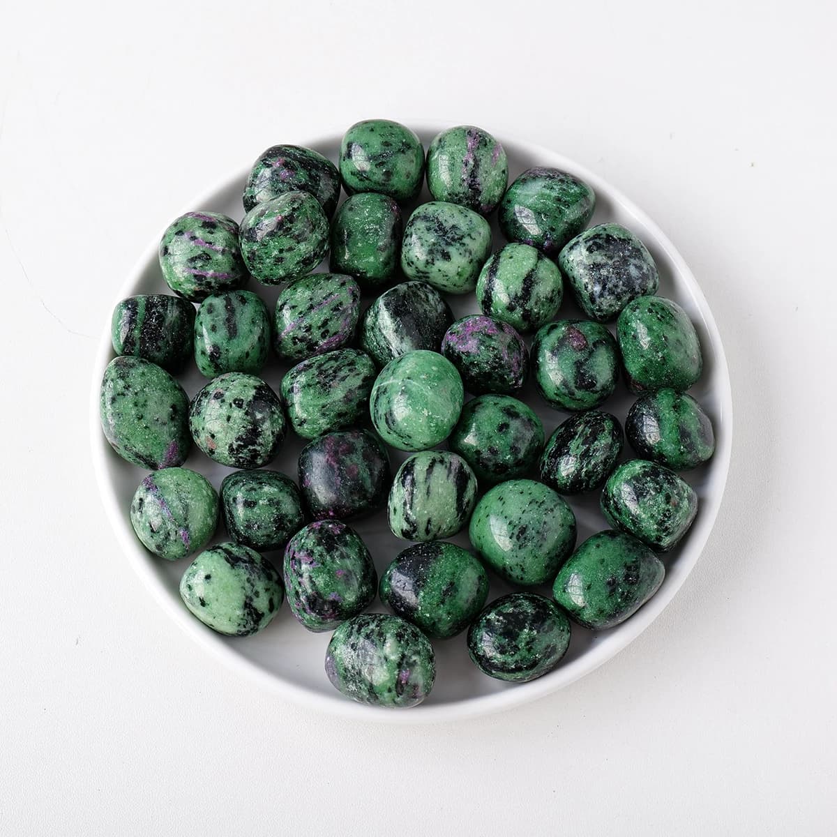 100 g/borsa Cristallo Naturale Epidote Tumbled Pietra Lucida Aromaterapia Diffusore Pietra Smagnetizzazione per Buddha Acquario Decor