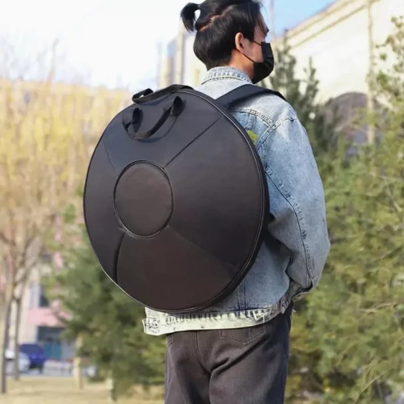 Waterproof Fabric Drum Trolley Bag Double Shoulder Drum Bag Portable Battery Bag Large Percussion Instrument Backpack