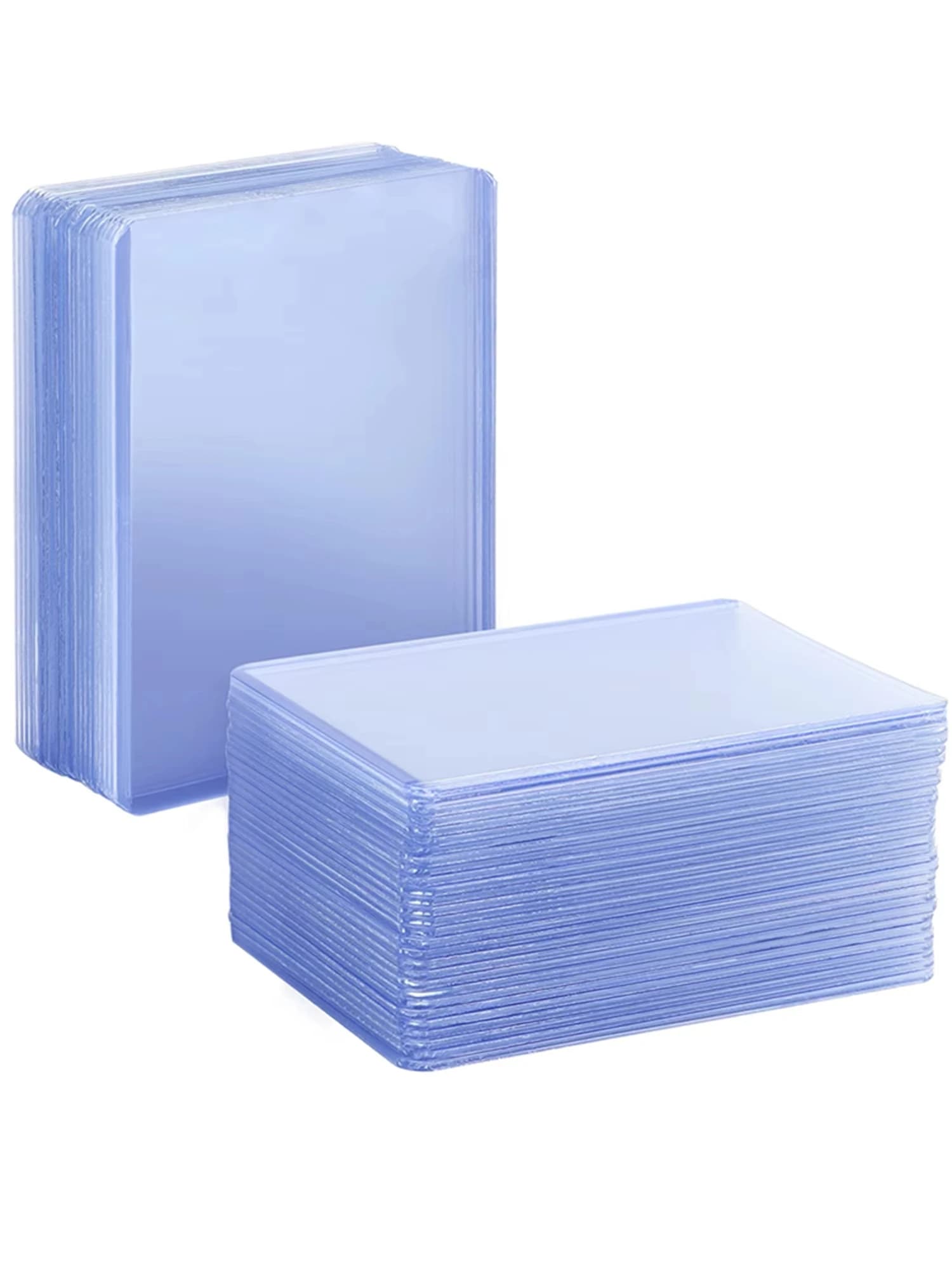 25 buste per carte in PVC trasparente buste per carte da gioco buste per carte in plastica dura porta carte protettive custodia per carte collezionabili