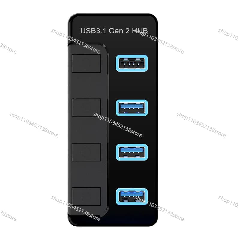 USB3.2Gen2HUB Hub 10Gbps High-speed Splitter One To 4 Port Computer USB Docking Station Hub