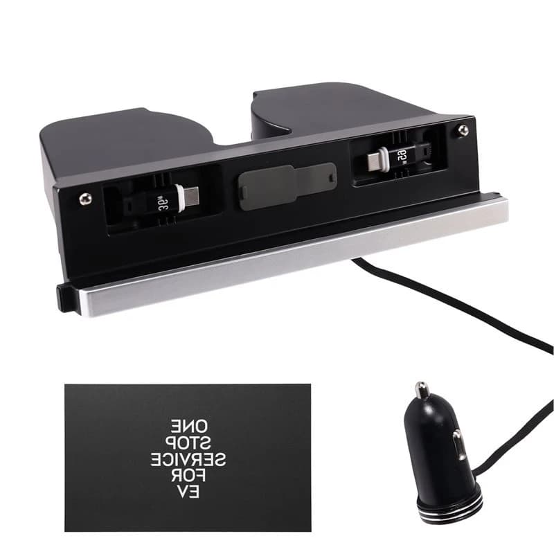 New-Quick Charger Expansion Dock 65W For Tesla Model 3 Y YL Highland Juniper USB Shunt Hub Intelligent Docking Station