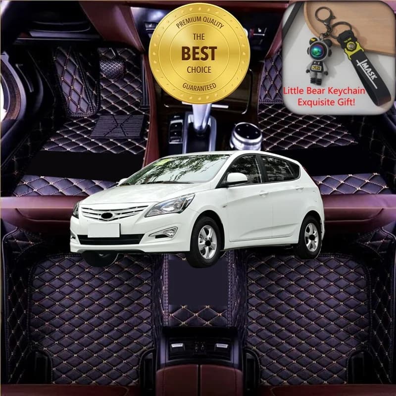 Customized Auto Car Car Mats for Hyundai Verna RB 2010-2021, Car Accessories, Custom Car Mats for Left/ Right Guide