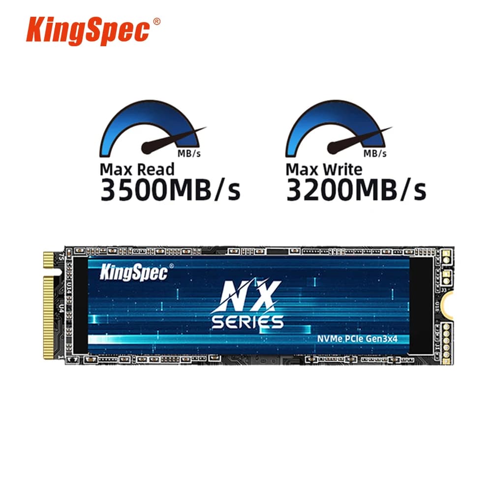KingSpec M2 NVME SSD 128GB 256GB 512GB 1TB 2TB Ssd Velocità 3400MB/s M.2 PCIe 3.0 Disco a stato solido Unità NVME per notebook desktop
