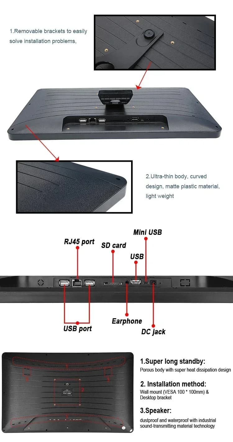 Tablet Smart Home da Parete 2026 con Schermo IPS da 13,3 Pollici, RK3288, 2GB RAM, Android 10, PoE