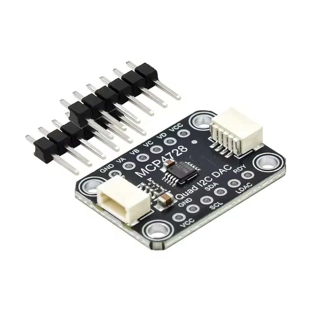 MCP4728 4-Channel DAC Module I2C EEPROM STEMMA QT Qwiic for Arduino