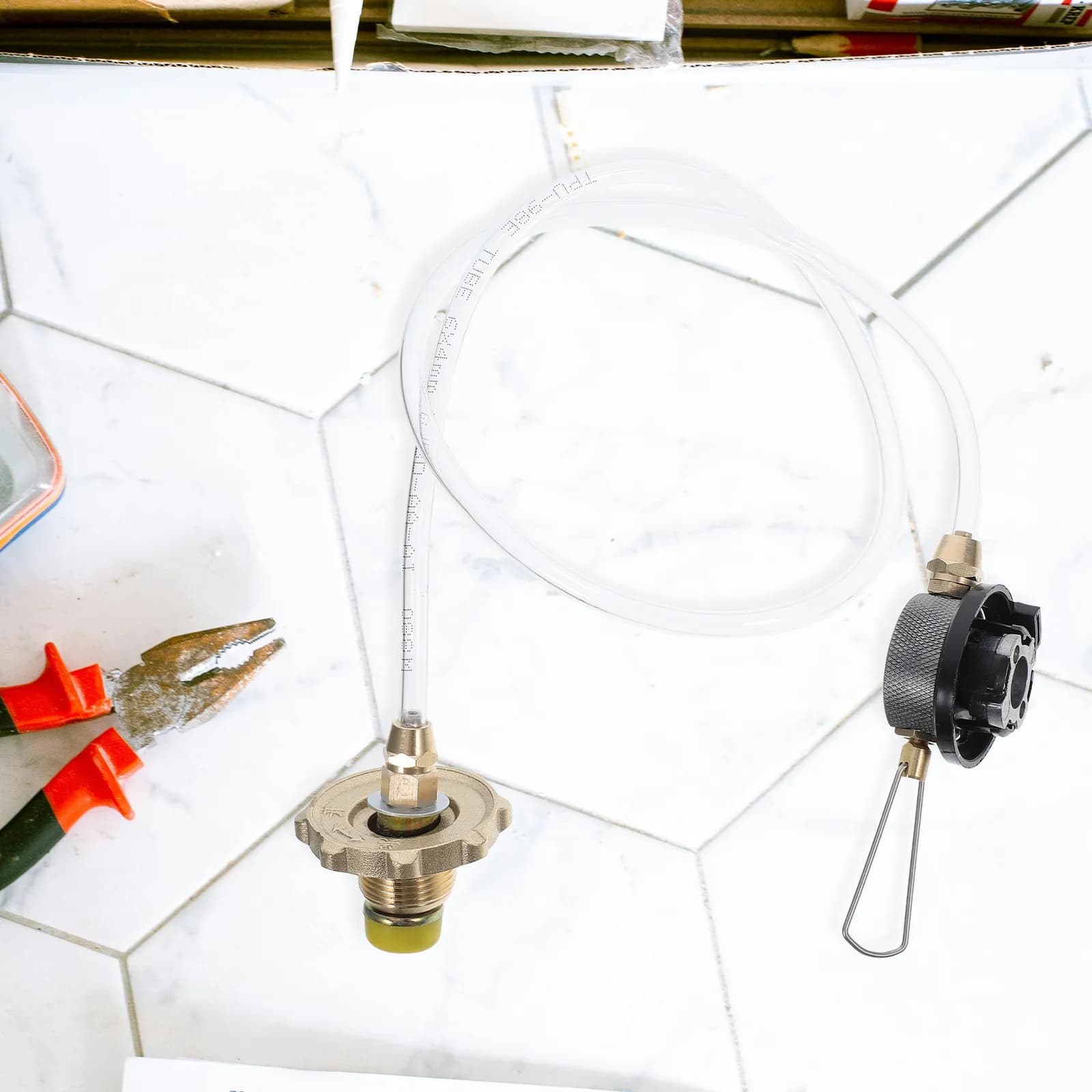 Adattatore per Tubo del Gas Propano, Connettore Portatile per Fornello da Campeggio, Ricambio per Bombola di Butano, Accessorio per Serbatoio Gas da Escursionismo