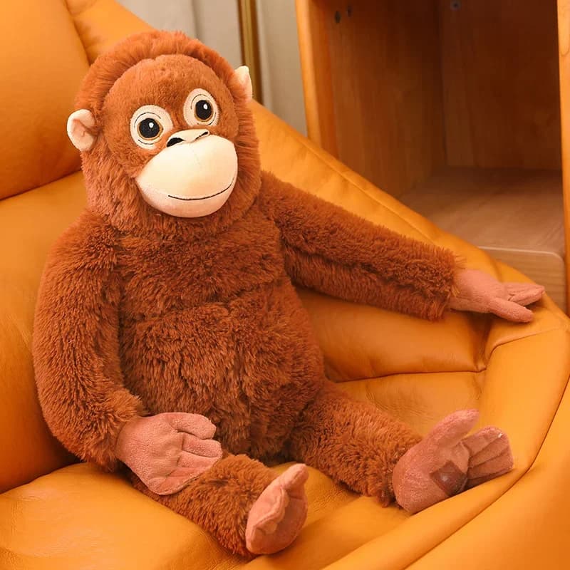 Realistice Kawaii Gorilla Peluche Braccio Lungo Scimmia Bambola Cartone Animato Peluche Cuscino Ragazze Regalo Di Compleanno Creativo Giocattoli Per Bambini