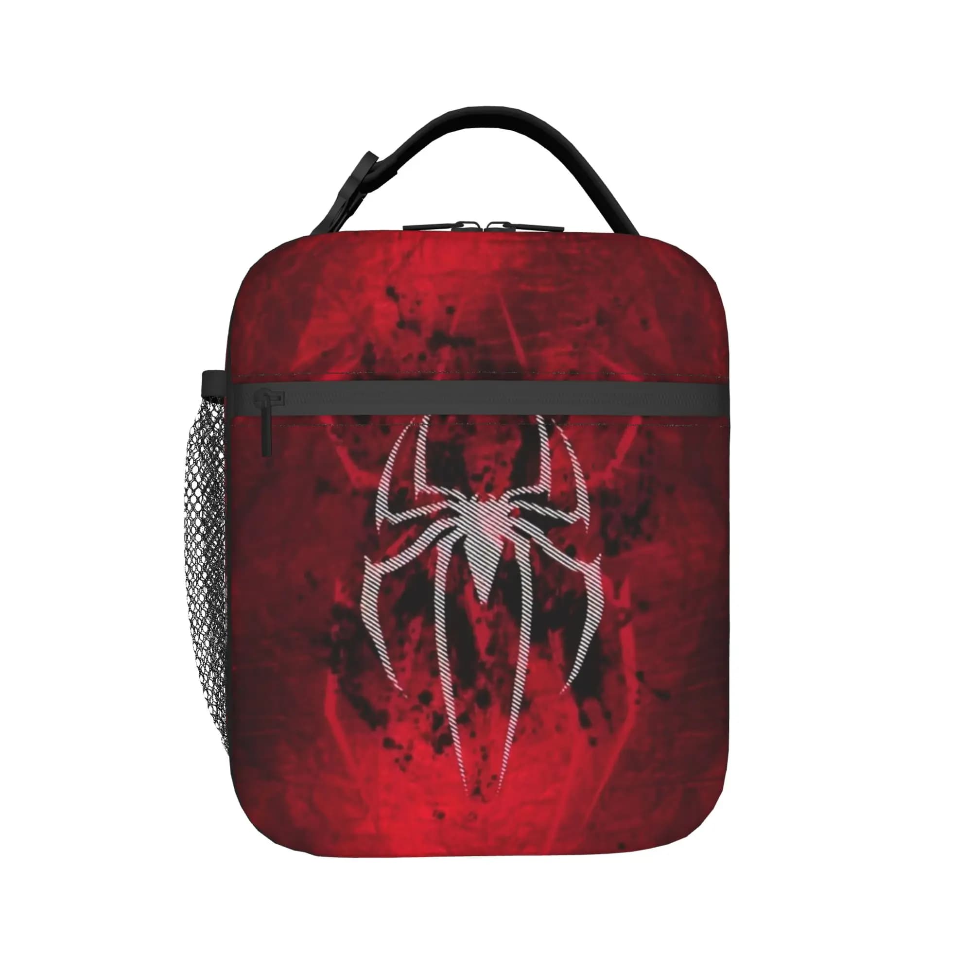 Spiders Mans Insulated Lunch Bags Cooler Bag Reusable,Meal Container High Capacity Tote Lunch Box Food Handbags