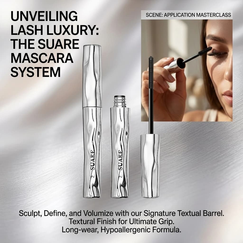 SUAKE Sunflower Mascara Primer with Small Brush Head for Long Curly Natural Makeup Setting - Eyelash Enhancer