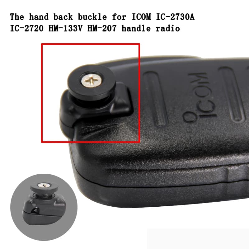 Gancio modificato per microfono a mano fai-da-te per ICOM IC-2730A IC-2720 HM-133V HM-207 Pratico supporto per microfono Staffa di montaggio per microfono