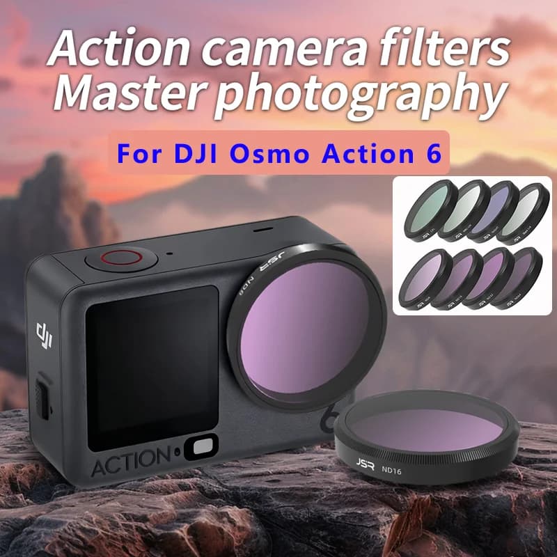 Per DJI OSMO ACTION 6 Fotocamera Len Filtro CPL Protezione UV 15X MACRO Nebbia Nera ND8/16/32/64 Oscuramento Per Action6 Filtro Accessorio