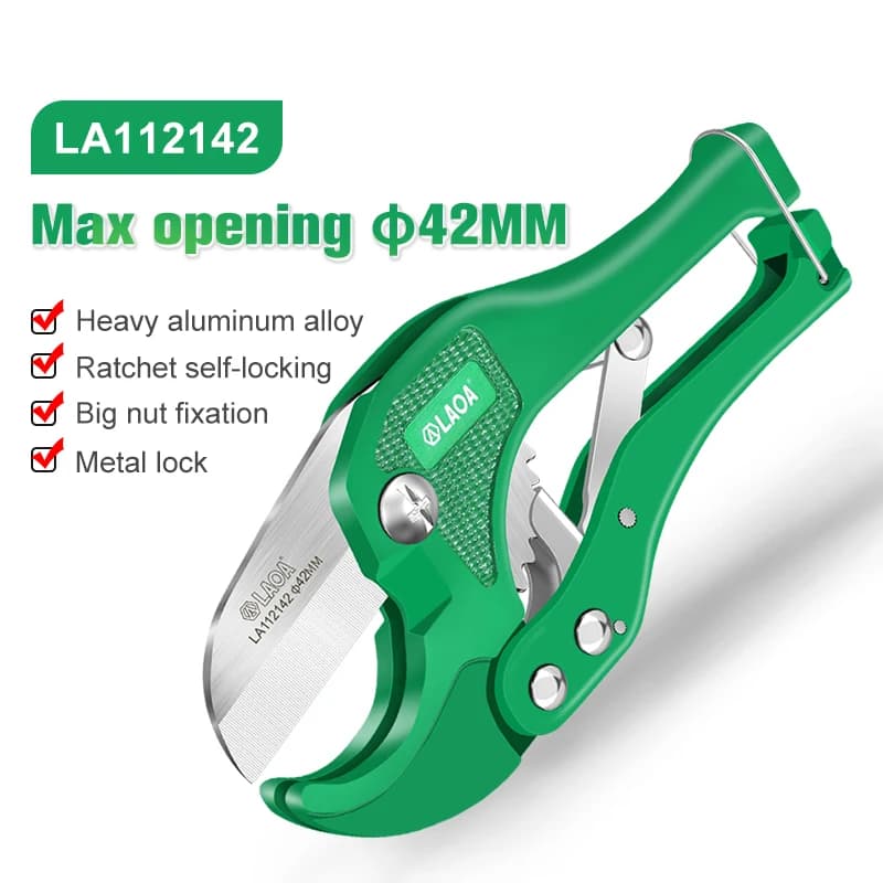PVC Pipe Cutter Professional Aluminum Alloy Body Tube Cutting Scissors PPR PVC/PU/PP/PE Hose Cutting Motorcycle Repair Tools