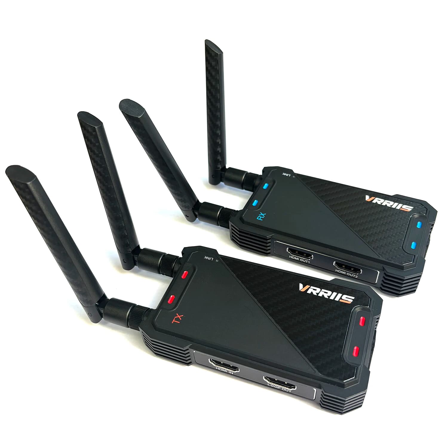400M Dual HDMI Wireless Extender Display Adapter Video Transmitter Receiver Screen Share for DVD Camera Laptop PC To TV Monitor