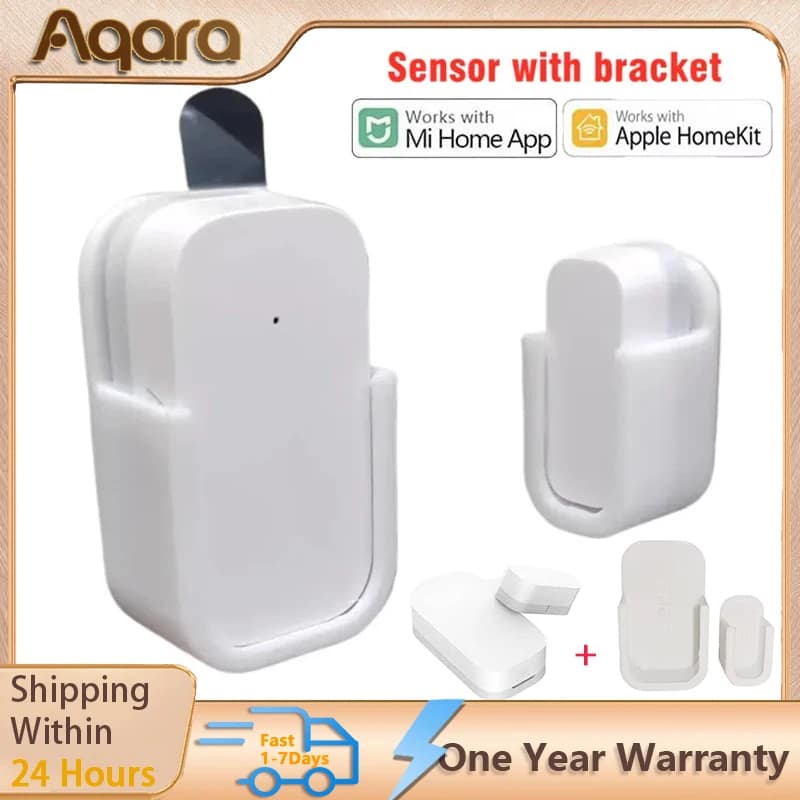 Aqara Zigbee Sensore porta intelligente Rilevatori porta finestra aperta chiusa Sistema di allarme di sicurezza domestica intelligente Funziona con Mi Home Homekit