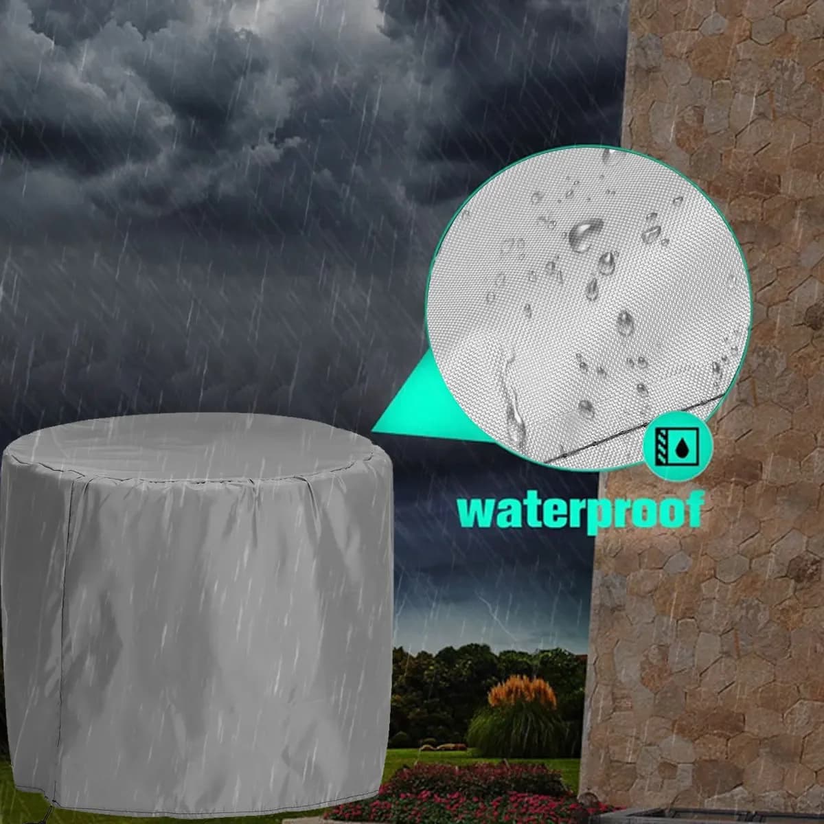 Garden furniture covers 80x70cm, waterproof, rainproof and snowproof, for sofas, tables and chairs, dust protection.