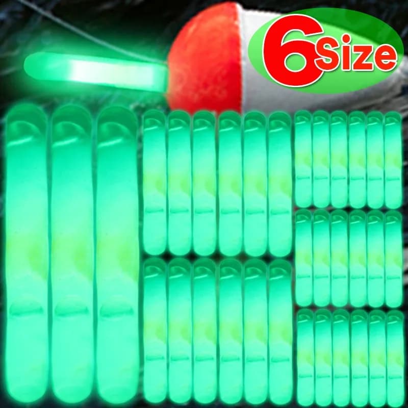 10-100PCS Lucciole Fluorescente Lightstick Luce Galleggiante Da Pesca Asta Luci Bagliore Scuro Bastone Utile Pesca Fluorescente Lightstick