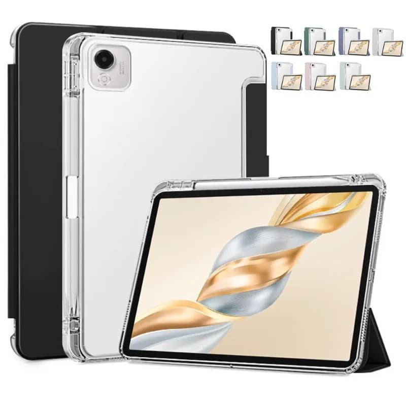 Custodia per Honor Pad X9a, X9 Pro, X10 Pro 2026 da 11.5 pollici, a tre ante con supporto e porta penna, modello ELN2-W29 W00, per tablet da 11.5 pollici