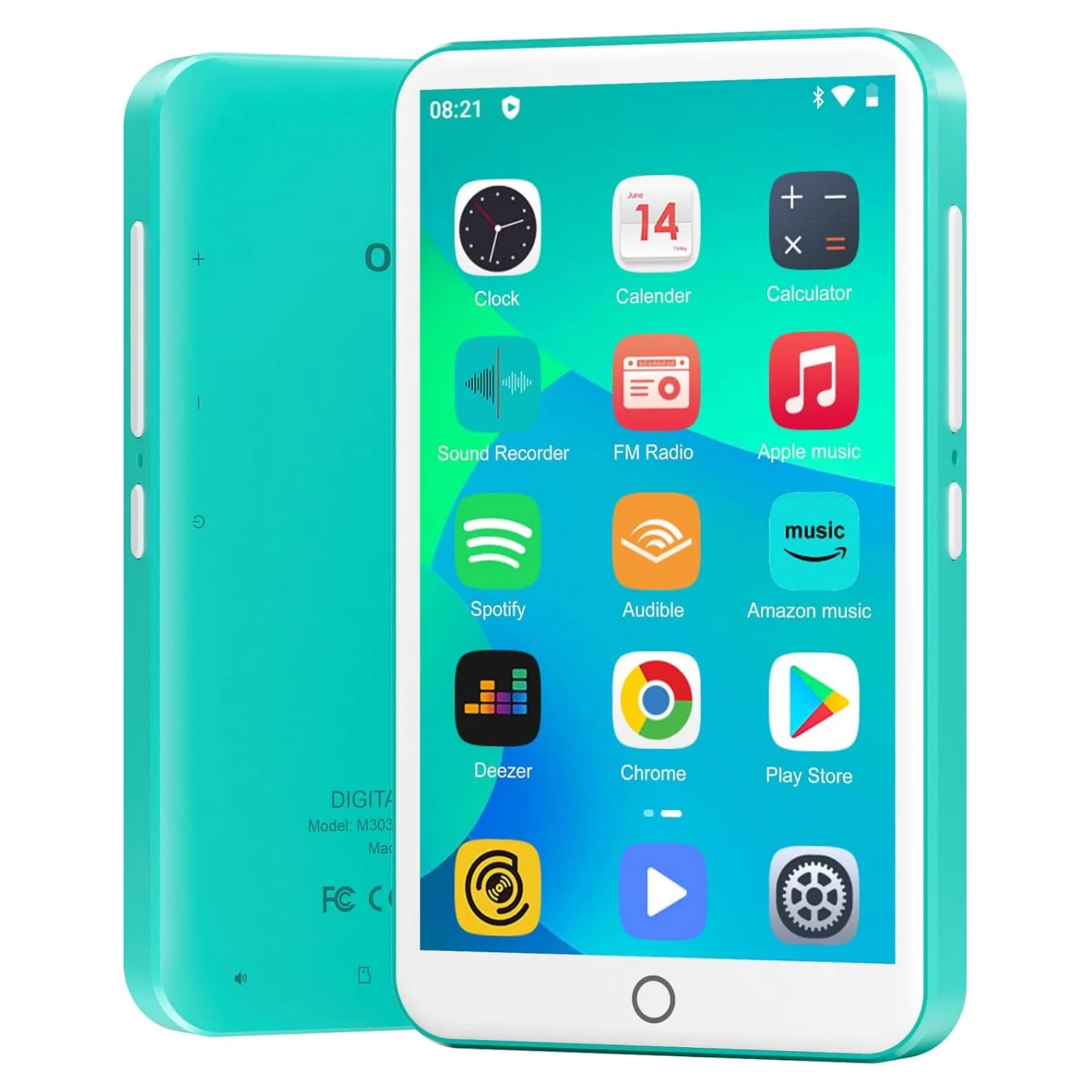 Il lettore MP3 Oilsky Android 9.0, 80 GB (16 GB+64 GB) supporta Bluetooth e Wi-Fi, radio FM integrata e funzione e-book, fino a 512 G