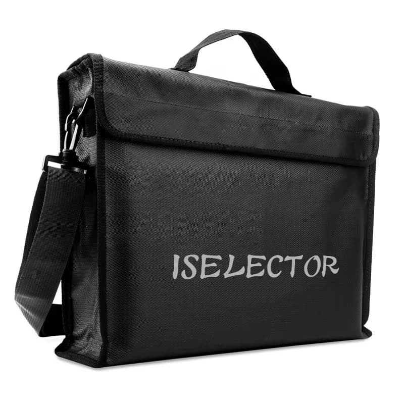 Borsa ignifuga per soldi e documenti Porta contanti e documenti con manico e tracolla Scatola resistente al fuoco per batteria, gioielli, contanti