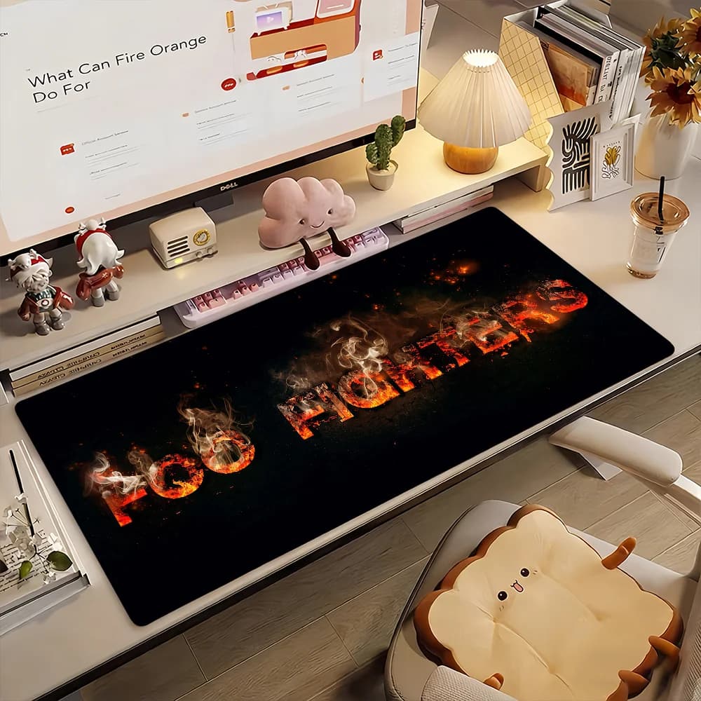 Band F-FOO F-FIGHTERS Tappetino per mouse Tappetino per computer in gomma antiscivolo Gamer Balance Decoracion Deskmat Laptop Office Large