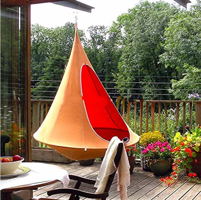 Amaca da campeggio triangolare resistente con tenda sospesa e tiranti dritti, MOQ basso dal produttore