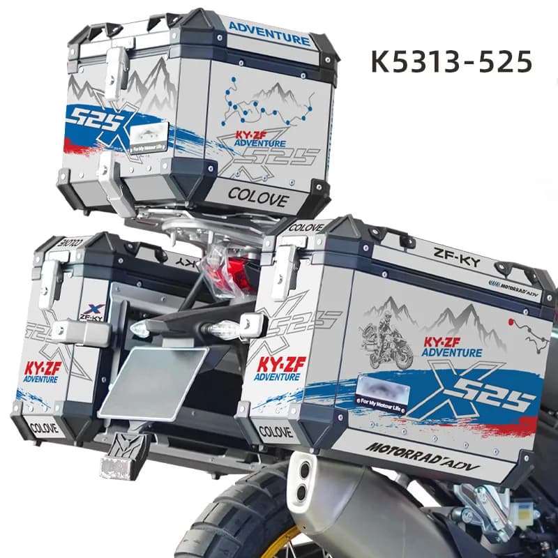 Adesivo riflettente per moto decalcomania laterale scatola adesivi per Colove ZF-KY 525X 500X KY-ZF 500 525 X accessori avventura