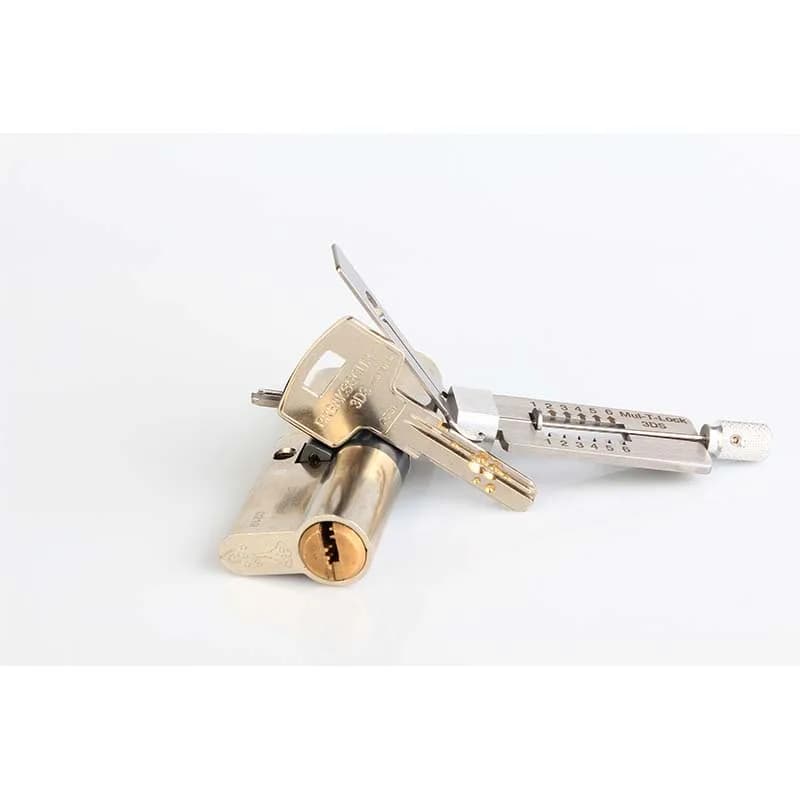 LISHI Tools SS318 2 in -1 for Mul T ock 3DS Civil instrument ock Pick Set Tool for ocksmith