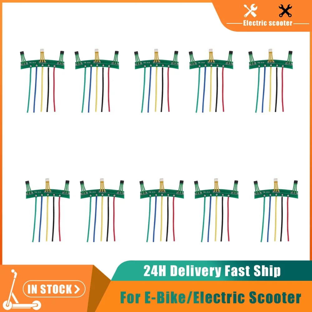 1/2/5/10PC Scooter Elettrico Hall Sensore 3147 41F 213 Cavo della Scheda PCB Sostituire Parte 60 Gradi Veicoli Elettrici Ruota Parte Del Motore